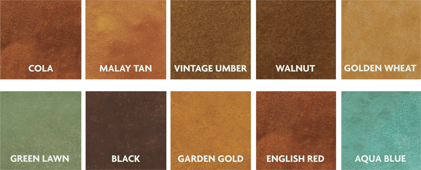 Acid stating color palettes